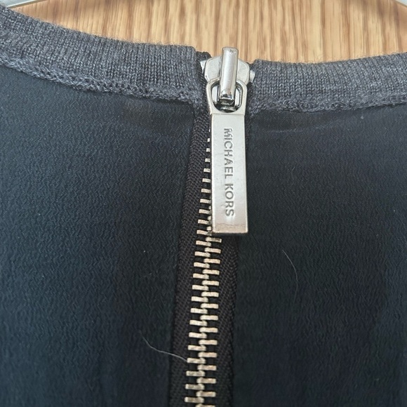 Michael Kors Black and Gray Long Sleeve Dress - Picture 4 of 10